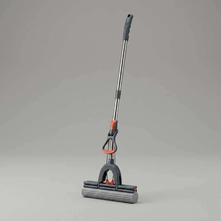 Self Squeeze Sponge Mop – Hands-Free Floor Cleaning Mop with Super Absorbent PVA Sponge | Kitchen, Bathroom & Home Cleaning