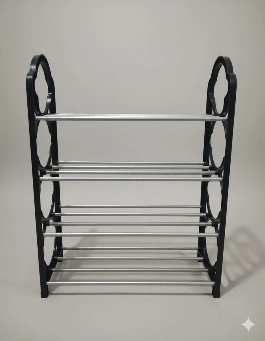4-Tier Metal Shelf Rack – Multipurpose Storage Organizer | Buy Online in Pakistan | Baba Shopy