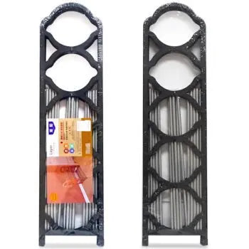 4-Tier Metal Shelf Rack – Multipurpose Storage Organizer HHC