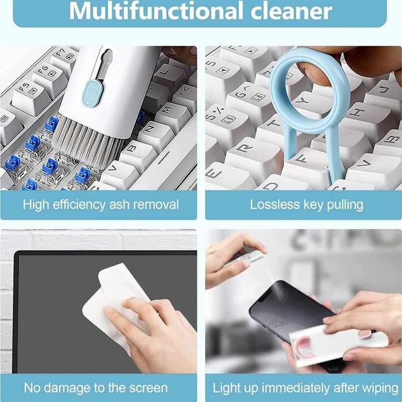 7-in-1 Keyboard Cleaning Kit – Multi-Function Brush & Keycap Tool | Buy Online in Pakistan | Baba Shopy