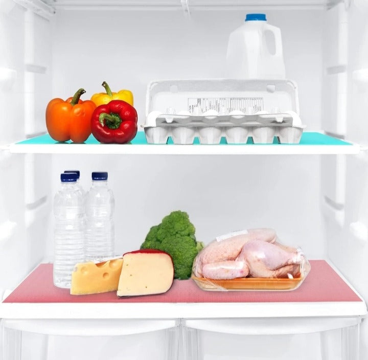 Anti-Slip Fridge Liner Roll (45×150cm) – Waterproof Shelf Mat for Refrigerator, Cabinets & Drawers | Babashopy