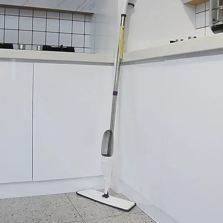 Magic Spray Flat Mop – 360° Rotating Floor Cleaner with Built-In Spray System