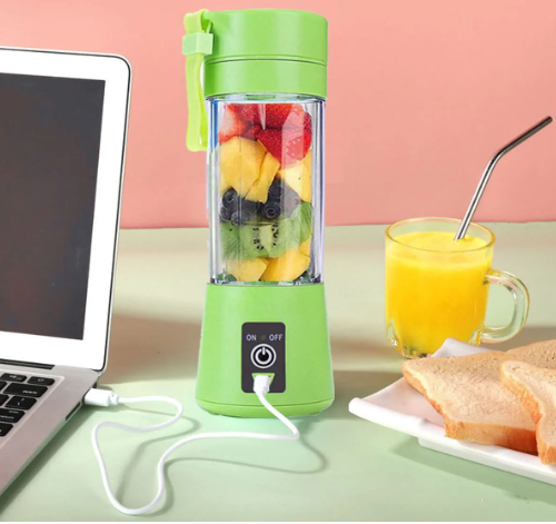 Portable Mini Juicer Blender – 380ml USB Rechargeable 6-Blade Smoothie Maker | Fresh Juice Anywhere