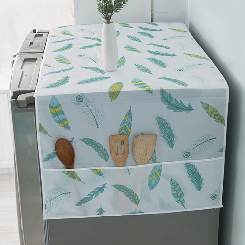 Waterproof Fridge Cover with Pockets β Anti-Dust & Oil-Proof Refrigerator Top Cover | Kitchen Organizer β Babashopy
