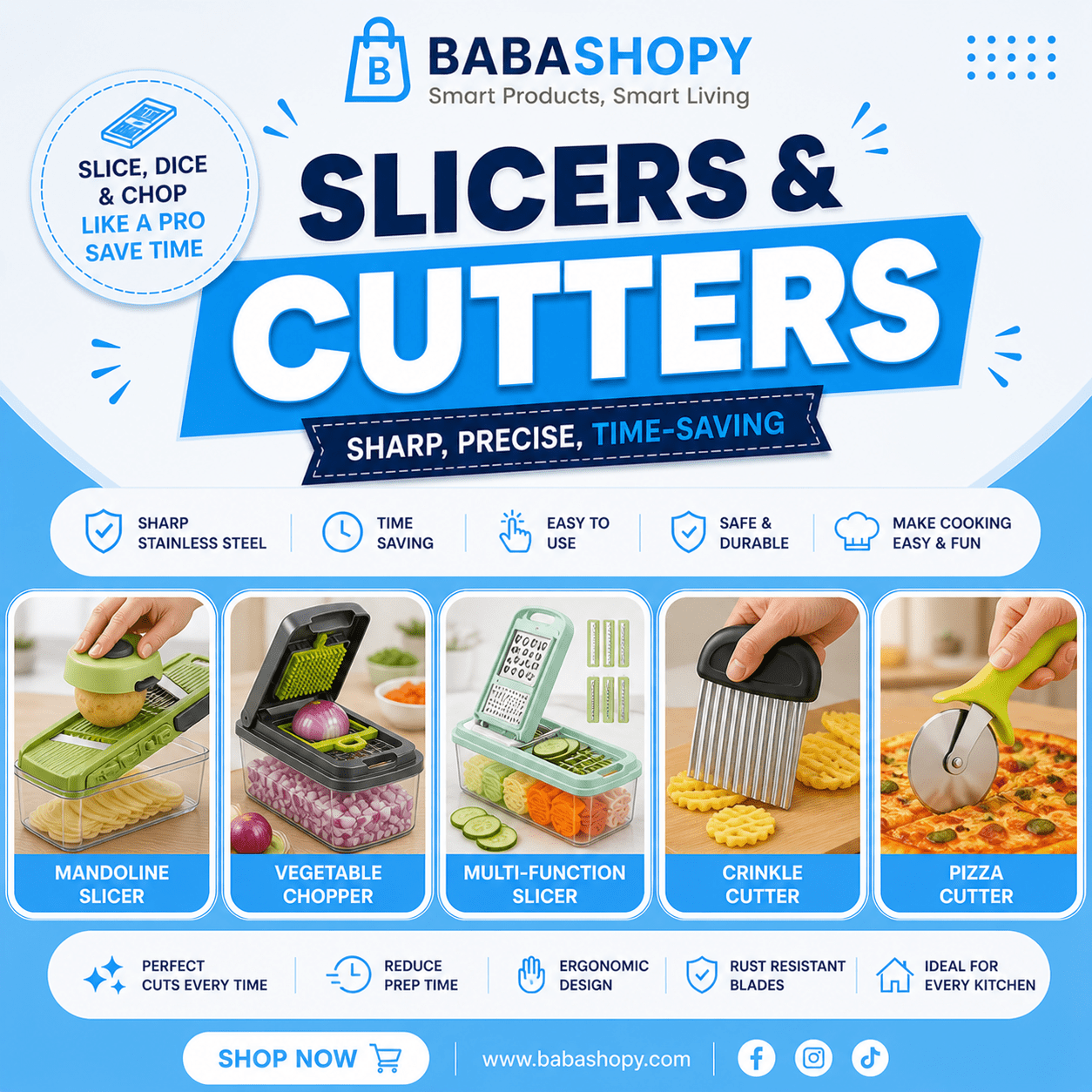 Slicers & Cutters - Baba Shopy