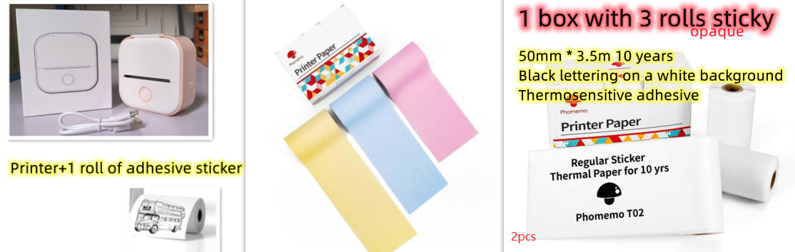 Portable Mini Thermal Label Printer – Bluetooth | Home & Student Use