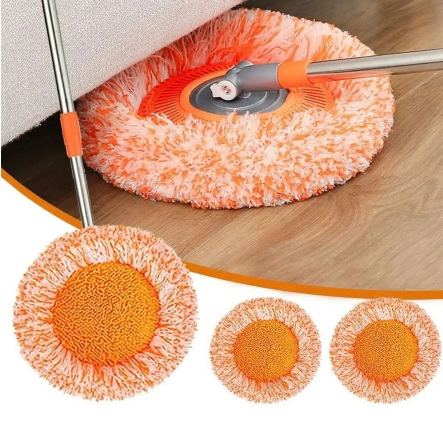 360° Spin Mop Microfiber Floor Cleaner – Extendable Handle HHC