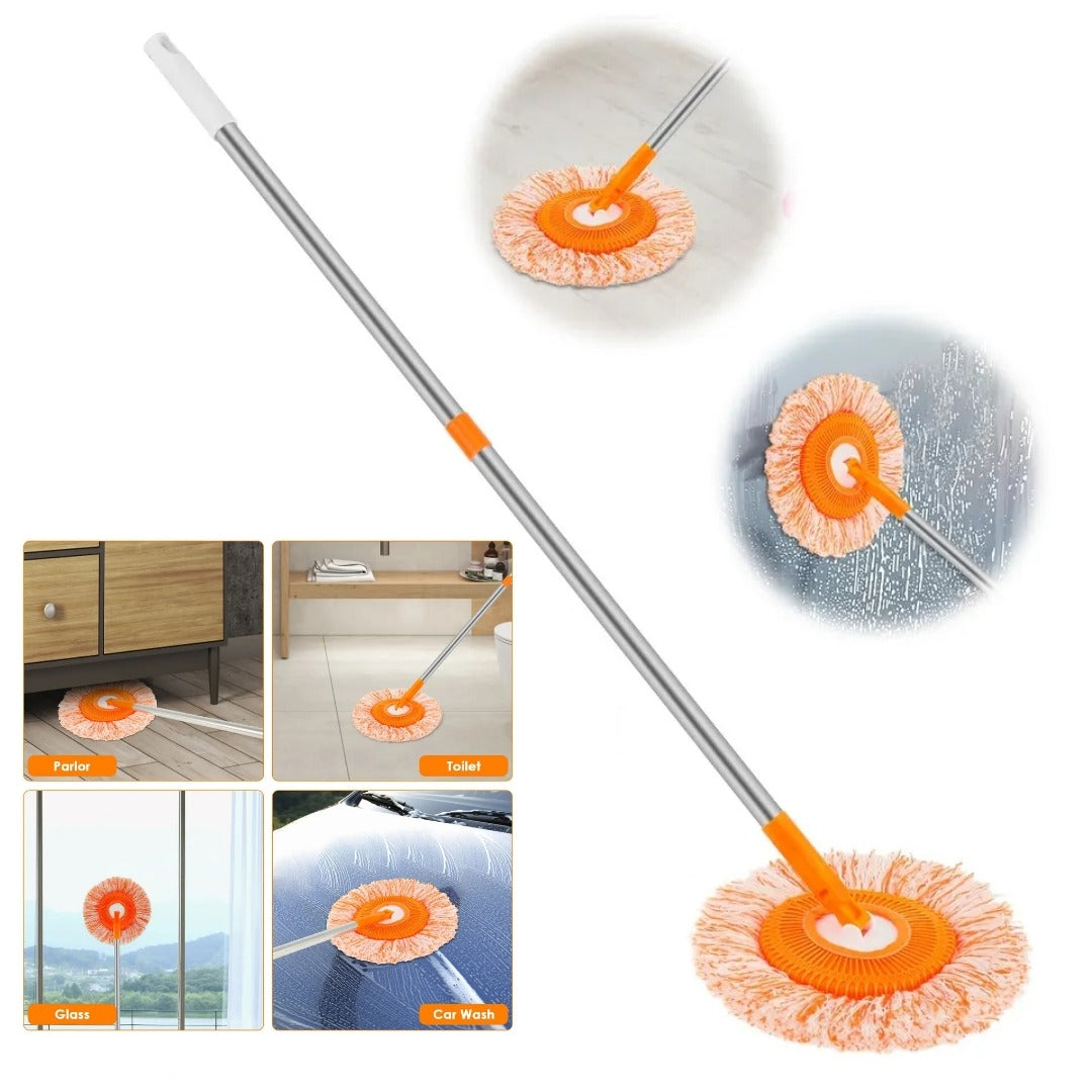 360° Spin Mop Microfiber Floor Cleaner – Extendable Handle HHC