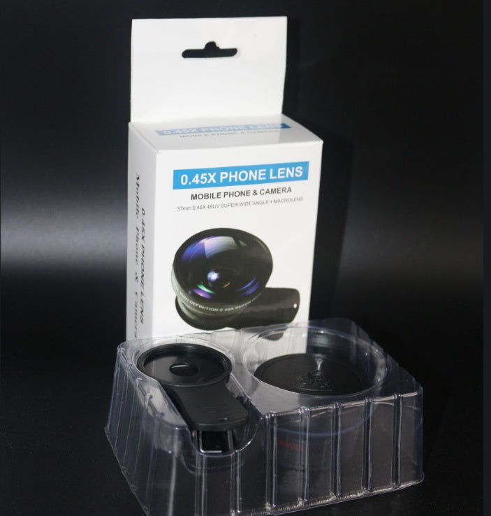 Phone Lens Kit – 0.45x Wide Angle & 12.5x Macro HD Camera Lenses