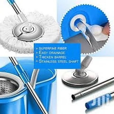 360° Spin Mop with Bucket – Deep Cleaning Made Effortless