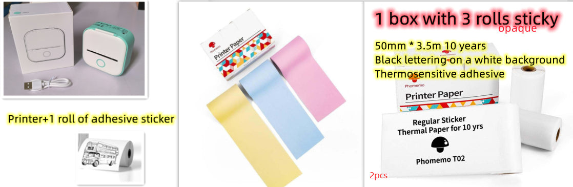 Portable Mini Thermal Label Printer – Bluetooth | Home & Student Use