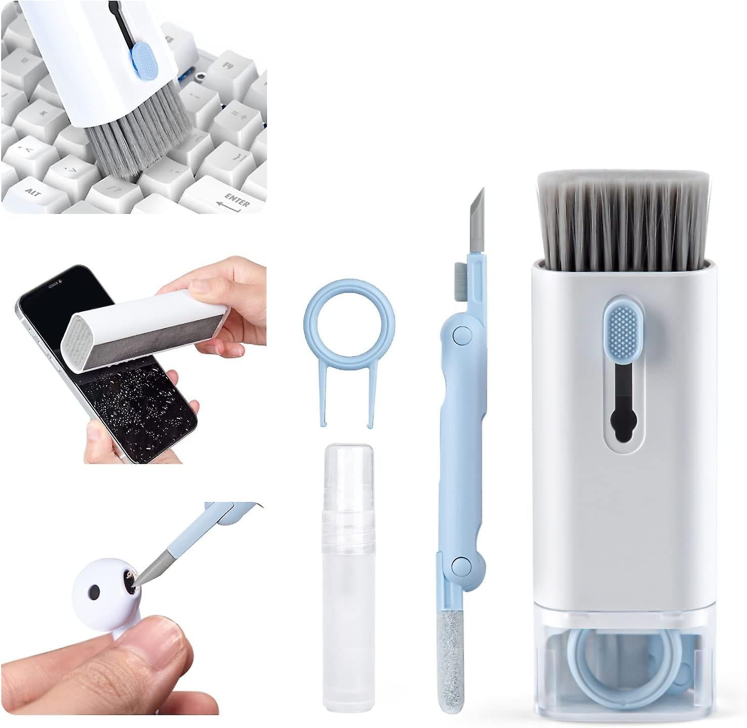 7-in-1 Keyboard Cleaning Kit – Multi-Function Brush & Keycap Tool