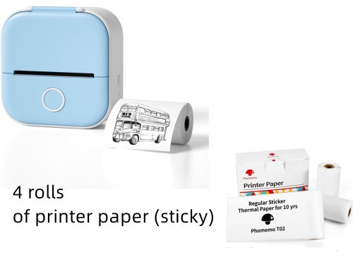Portable Mini Thermal Label Printer – Bluetooth | Home & Student Use
