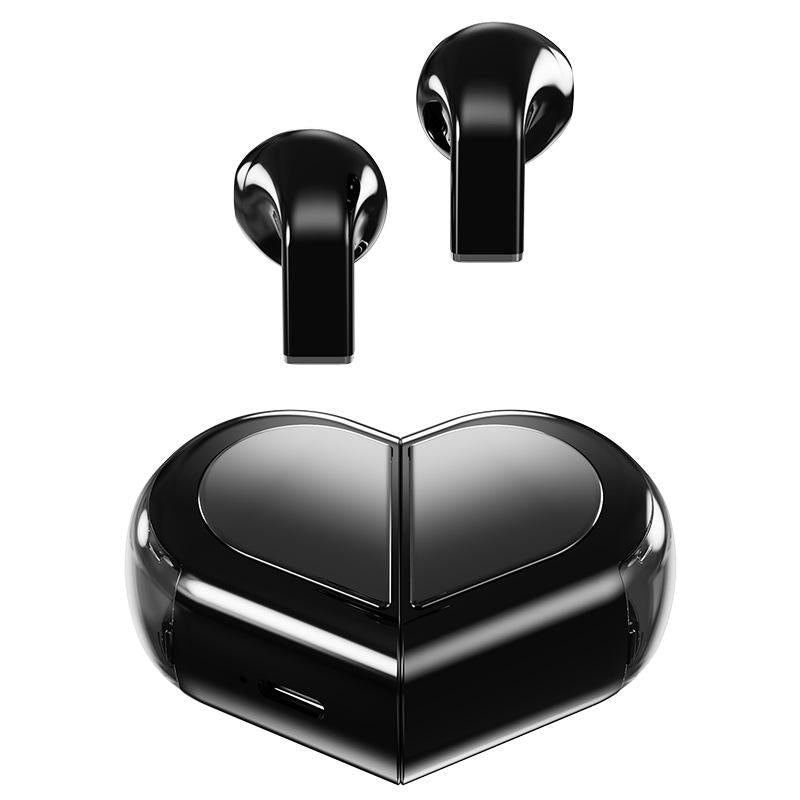 HeartBuds™ – Premium Heart Shape Wireless Bluetooth Earbuds | Cute LED Charging Case | HD Sound | Perfect Gift