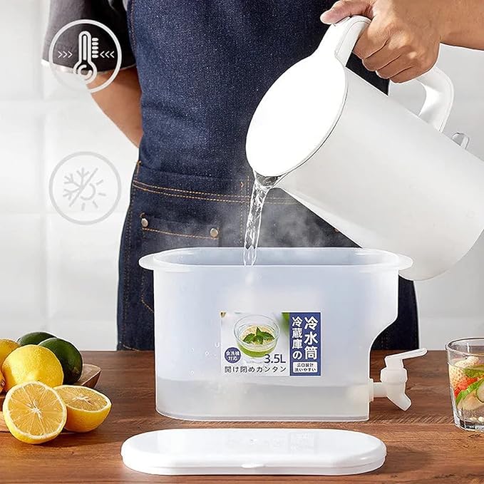 15L Cold Drink Dispenser with Tap – Fridge Juice & Water Storage Jug | Large Capacity Beverage Kettle – Babashopy