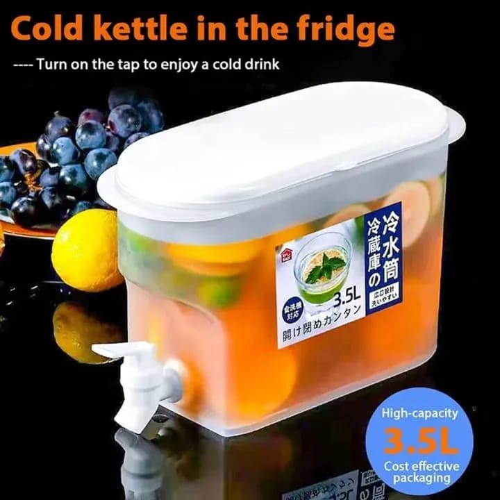 15L Cold Drink Dispenser with Tap – Fridge Juice & Water Storage Jug | Large Capacity Beverage Kettle – Babashopy