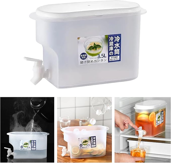 15L Cold Drink Dispenser with Tap – Fridge Juice & Water Storage Jug | Large Capacity Beverage Kettle – Babashopy