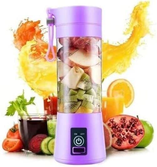 Portable Mini Juicer Blender – 380ml USB Rechargeable 6-Blade Smoothie Maker | Fresh Juice Anywhere