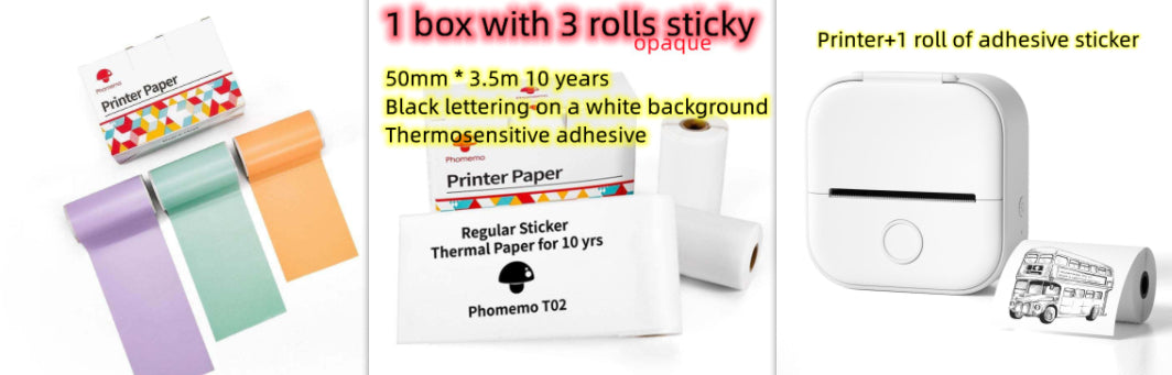 Portable Mini Thermal Label Printer – Bluetooth | Home & Student Use