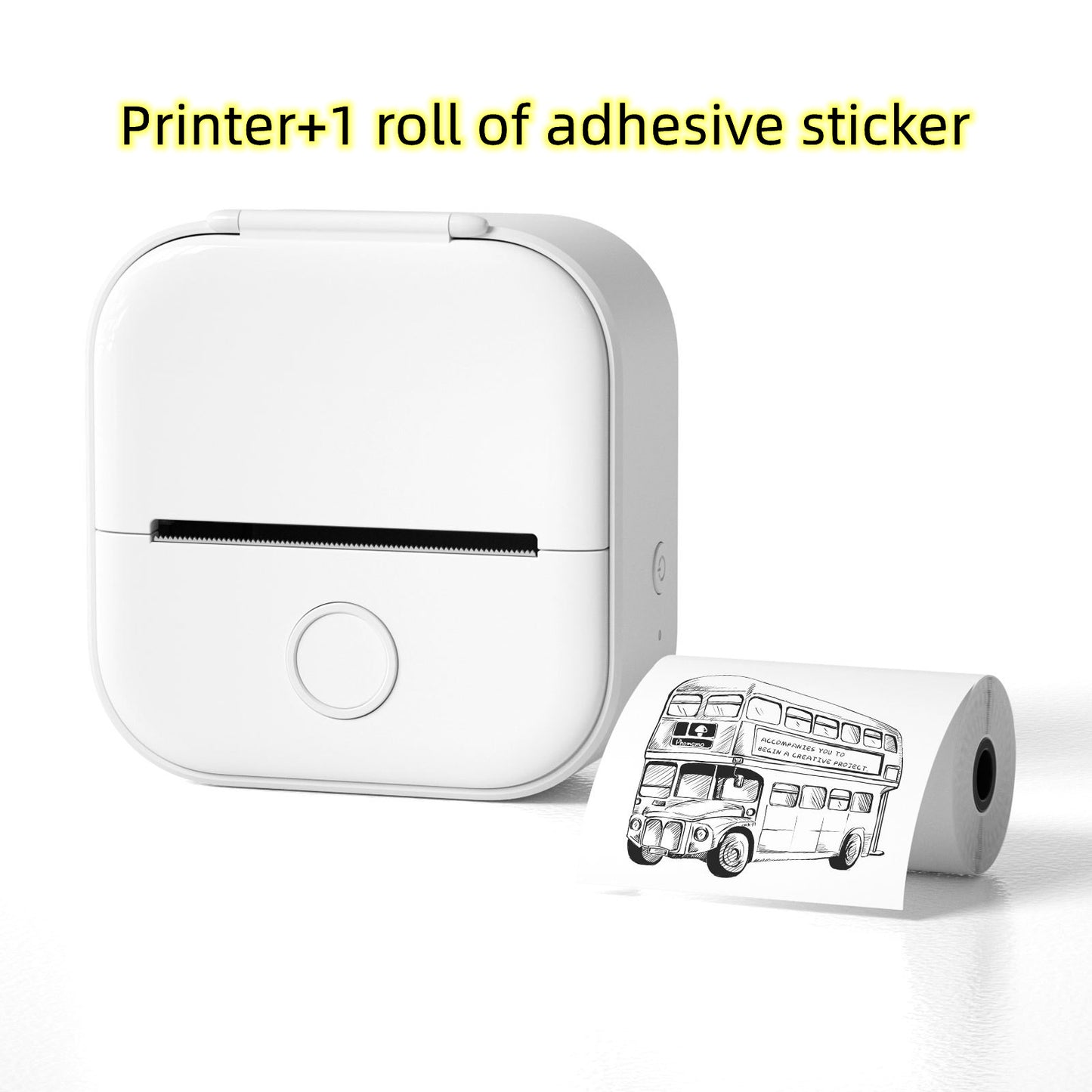 Portable Mini Thermal Label Printer – Bluetooth | Home & Student Use