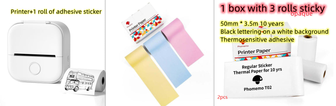 Portable Mini Thermal Label Printer – Bluetooth | Home & Student Use